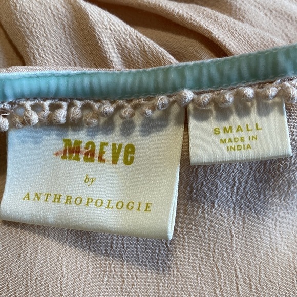 Anthropologie Maeve sequin top dusty pink Sz S - Picture 11 of 14